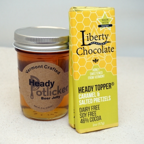 Liberty Chocolates Header Topper and Pretzel Chocolate Bar & Potlicker Kitchen Heady Jelly