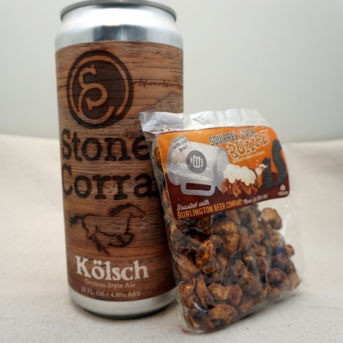 Stone Corral Kolsh Crowler and Squirrel Stash Buzzed Nuts
