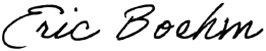 Eric Boehm signature