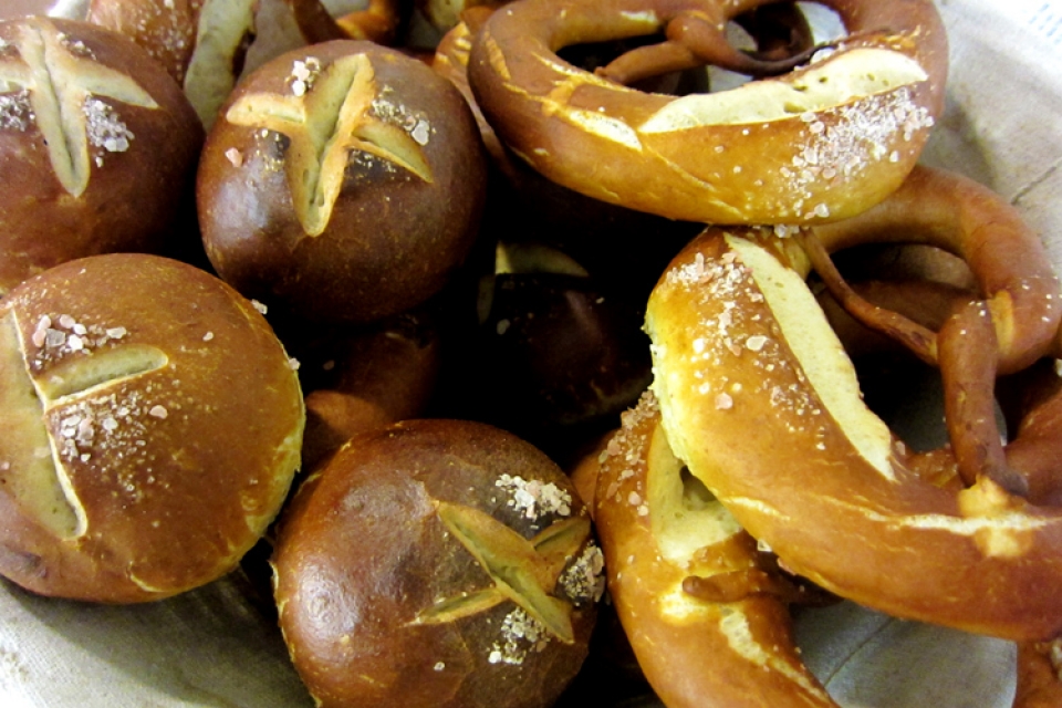 Bavarian Sourdough Pretzels