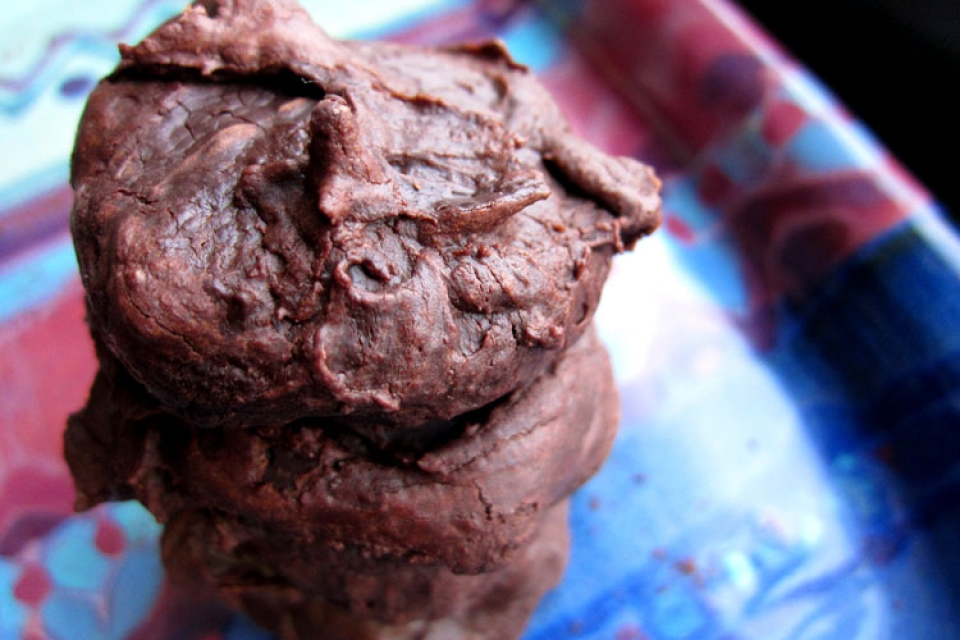 Chocolate Cardamom Truffle Cookies