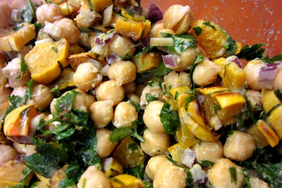 Roasted Delicata Squash & Chickpea Salad | City Market / Onion River Co-op