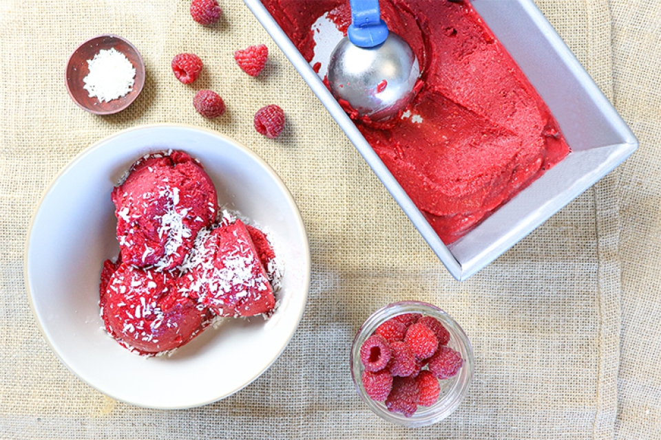 Easy Raspberry Sherbet