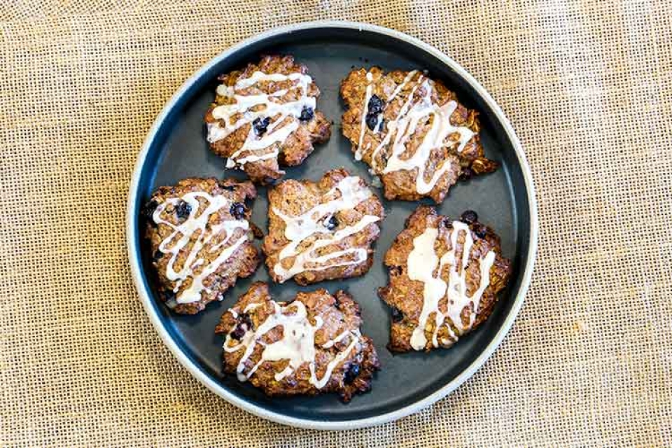 Blueberry Muffin Breakfast Cookies