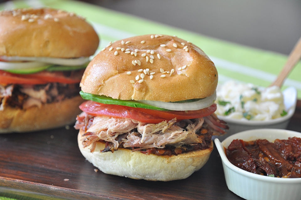 Pulled Pork Cemita Sandwich