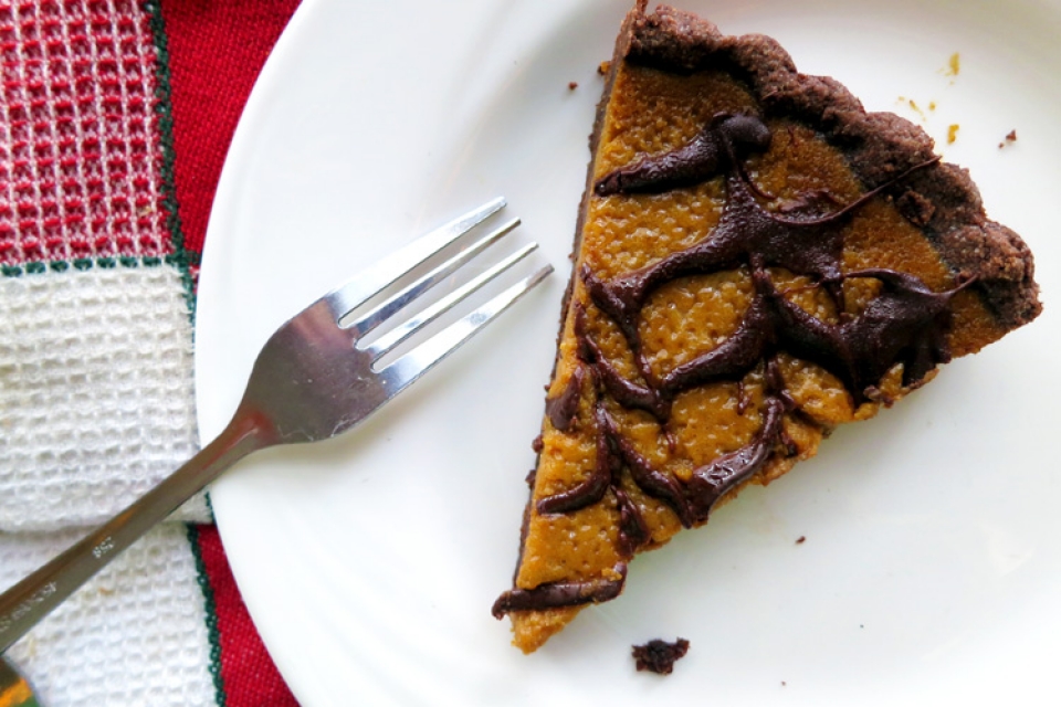 Pumpkin Chocolate Tart