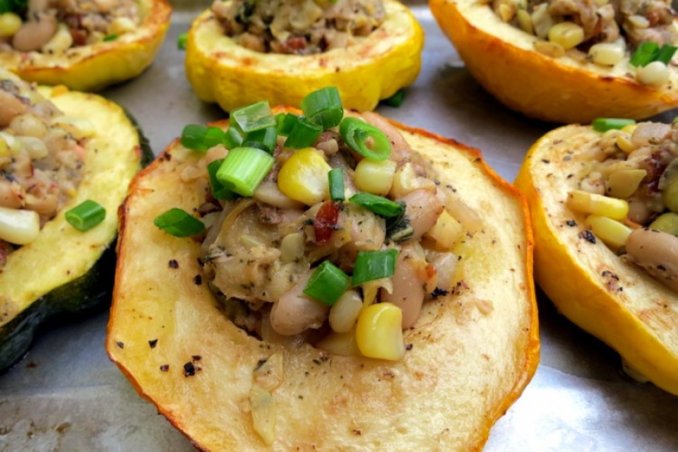 Stuffed Pattypan Squash