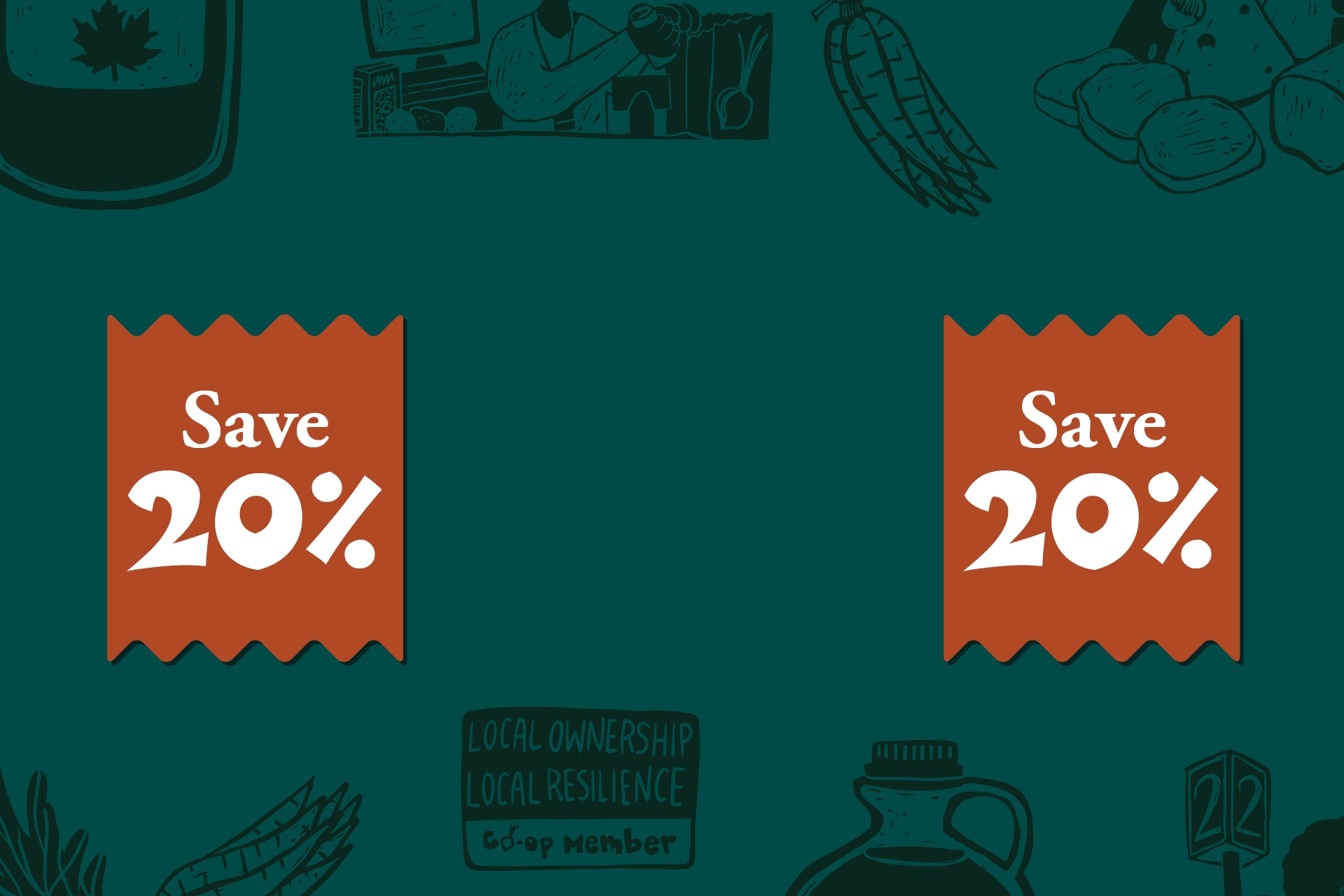 save 20% off your purchase of $50 or more