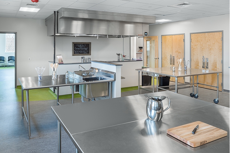 Community Teaching Kitchen (Photo by: Ryan Bent)