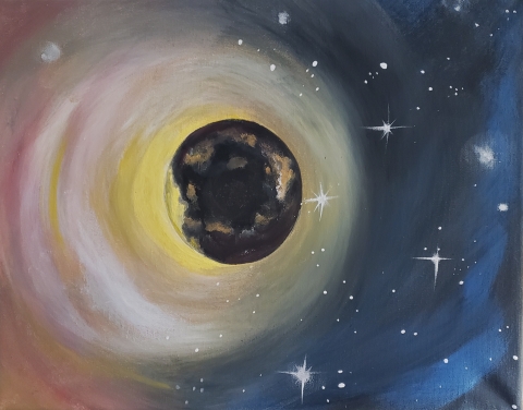 a painting of the solar eclipse