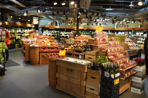 The produce section of City Market's downtown grocery store