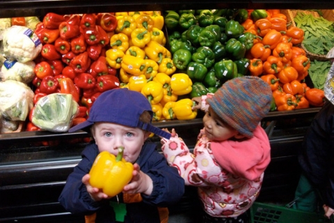Kids at City Market