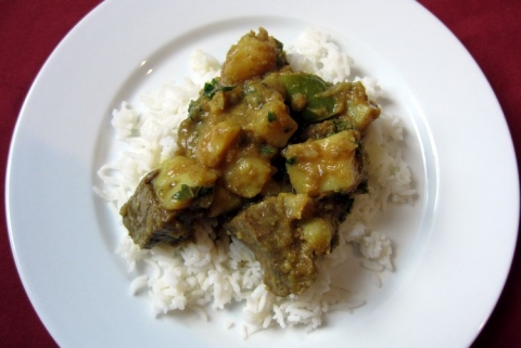 Burmese Beef and Potato Curry