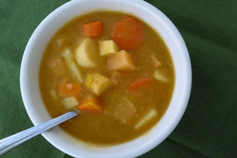 Cider Glazed Roasted Root Vegetable Stew