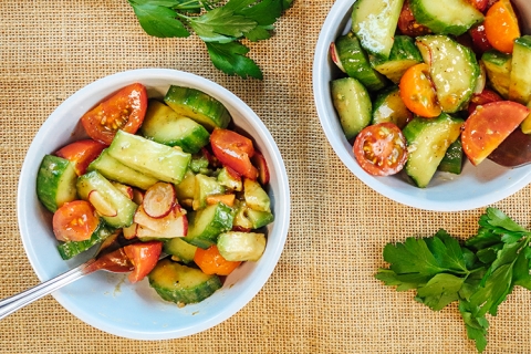 Crunchy Cucumber Salad