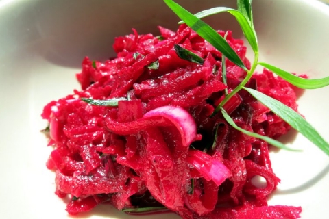 Grated Beet and Mustard Salad