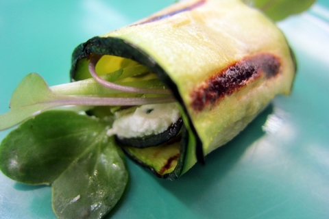 Grilled Zucchini Rolls