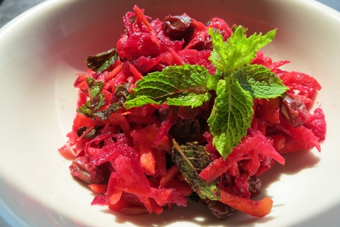 Moroccan Grated Beet Salad