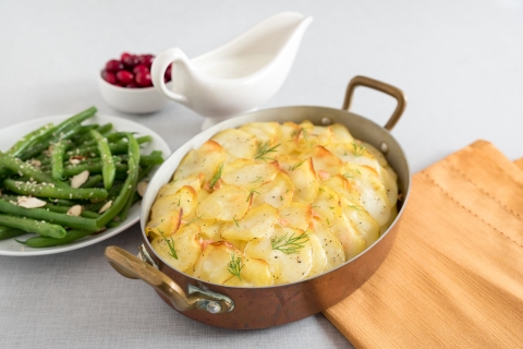 Smoked Salmon Dauphinoise 