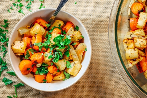 Roasted Celeriac and Carrots