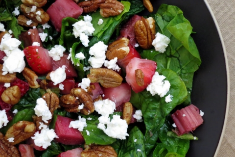 Roasted Rhubarb Salad