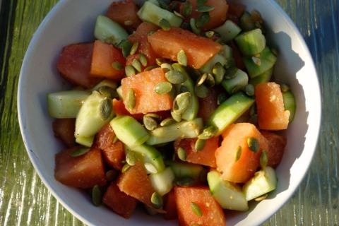 Cucumber Watermelon Salad