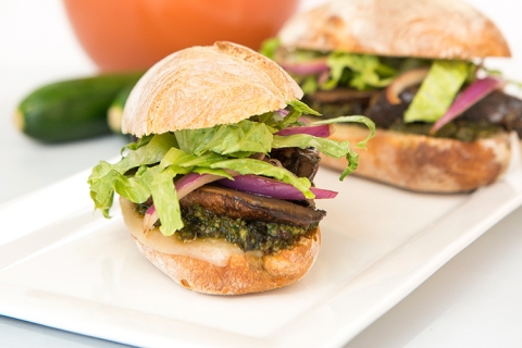 Marinated Portobello Sandwich